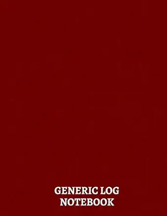 generic log notebook daily multipurpose record book note communication management log book template sheets