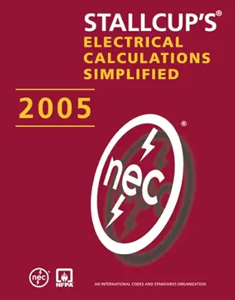 stallcups electrical calculations simplified 2005 1st edition sr stallcup, james 0763744085, 978-0763744083