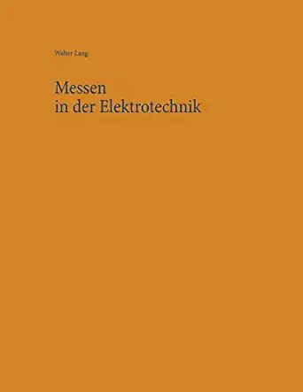 messen in der elektrotechnik 1st edition walter lang 3751954198, 978-3751954198