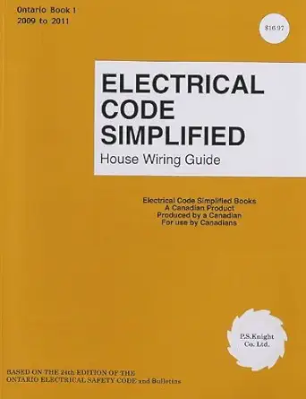 electrical code simplified ontario book 1 house wiring guide 1st edition p s knight 0920312411, 978-0920312414
