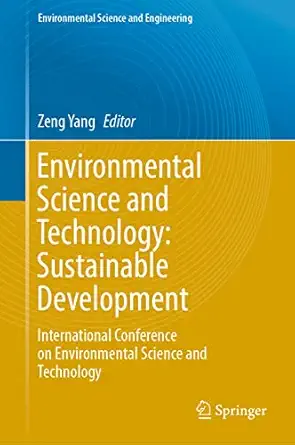 environmental science and technology sustainable development international conference on environmental