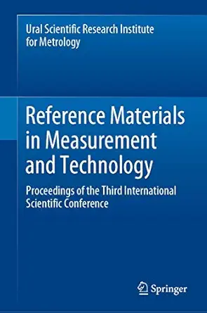reference materials in measurement and technology proceedings of the third international scientific