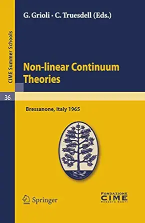 non linear continuum theories lectures given at a summer school of the centro internazionale matematico