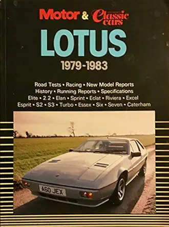 motor and thoroughbred and classic cars on lotus 1979 83 1st edition r m clarke 0946489564, 978-0946489565