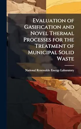 evaluation of gasification and novel thermal processes for the treatment of municipal solid waste 1st edition