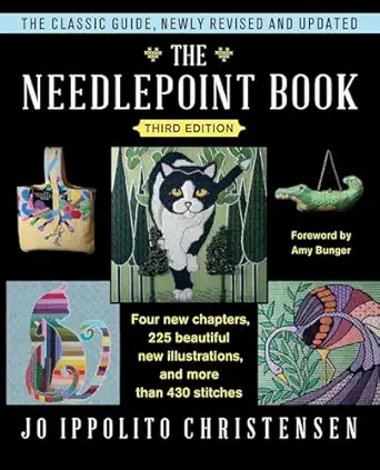 the needlepoint book new revised and updated 1st edition jo ippolito christensen 1476754098, 978-1476754093
