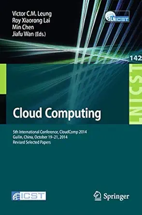cloud computing 5th international conference cloudcomp 2014 guilin china october 19 21 2014 revised selected