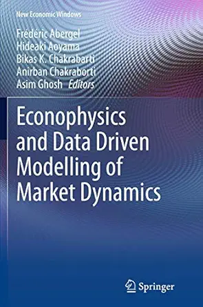 econophysics and data driven modelling of market dynamics 1st edition fra c da c ric abergel ,hideaki aoyama