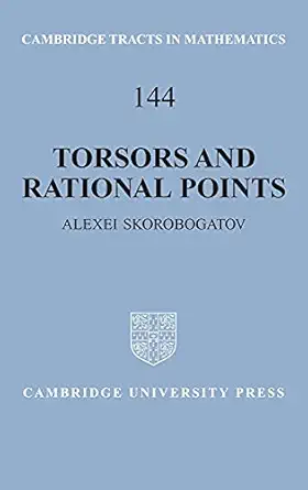 torsors and rational points 1st edition alexei skorobogatov 0521802377, 978-0521802376