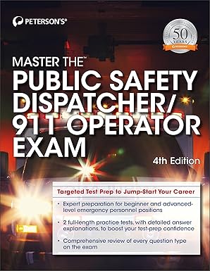 master the public safety dispatcher/911 operator exam 1st edition peterson\\\\\\\'s 0768939879, 978-0768939873