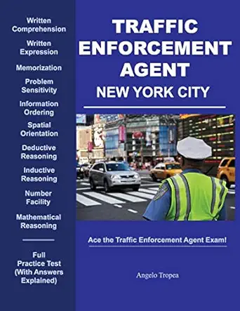 traffic enforcement agent new york city 1st edition angelo tropea 1539963780, 978-1539963783