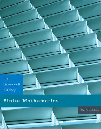 finite mathematics value package 1st edition margaret lial ,raymond n greenwell ,nathan p ritchey 0321519043,