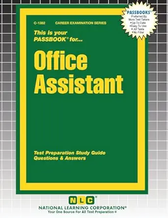 office assistant 1st edition passbooks 1799313824, 978-1799313823