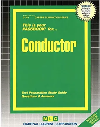 conductor 1st edition national learning corporation 0837301637, 978-0837301631