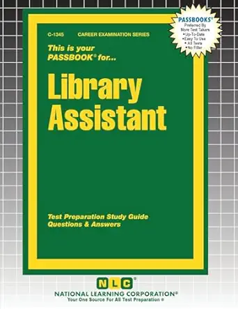 library assistant 1st edition passbooks 179931345x, 978-1799313458