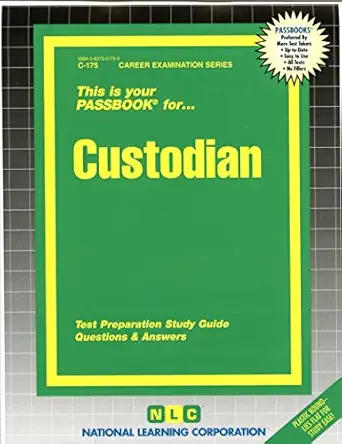 custodian 1st edition national learning corporation 0837301750, 978-0837301754
