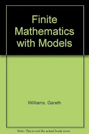 finite mathematics 1st edition james w thomas 0205059961, 978-0205059966