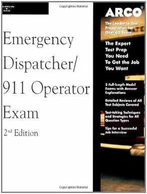 arco master the emergency dispatcher 911 operator exam 1st edition valerie l haynes 0768907071, 978-0768907070
