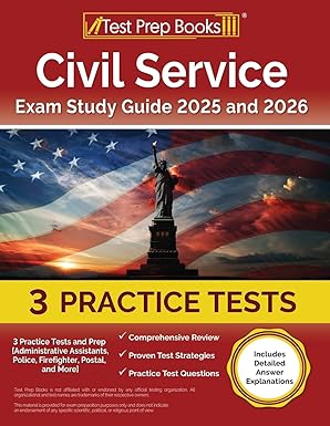 civil service exam study guide practice tests and prep administrative assistants police firefighter postal