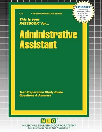 administrative assistant 1st edition passbooks 1799300099, 978-1799300090