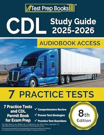 cdl study guide 2025 2026 practice tests and cdl permit book for exam prep 1st edition lydia morrison