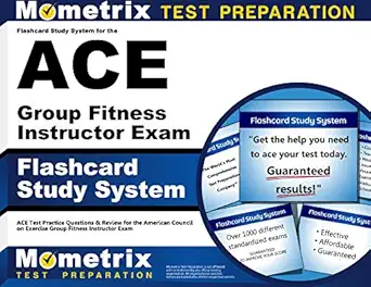 flashcard study system for the ace group fitness instructor exam ace test practice questions and review for