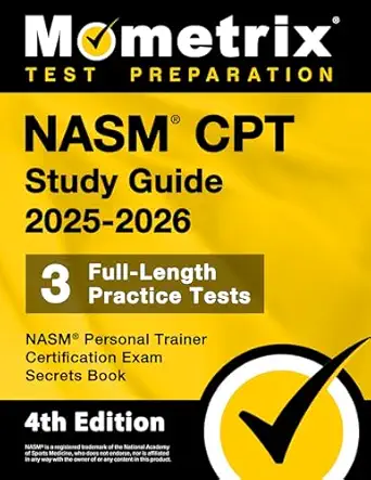 nasm cpt study guide full length practice tests nasm personal trainer certification exam secrets book 1st