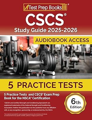 cscs study guide practice tests and cscs exam prep book for the nsca certification 1st edition lydia morrison
