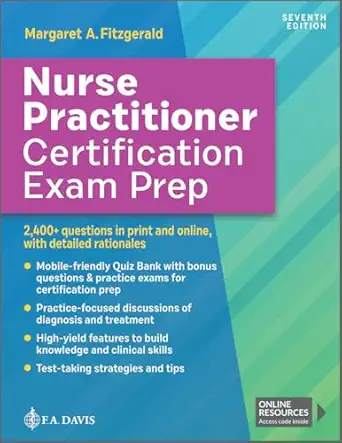 nurse practitioner certification exam prep 1st edition margaret a fitzgerald 1719649820, 978-1719649827