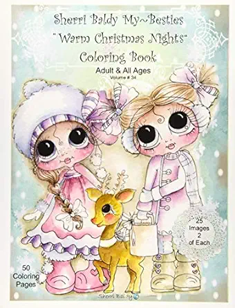 sherri baldy my besties warm christmas nights coloring book 1st edition sherri ann baldy 1945731249,