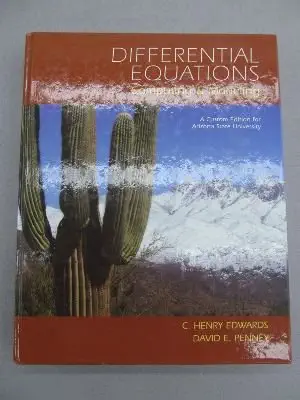 differential equations computing and modeling a   for arizona state university 1st edition c henry edwards