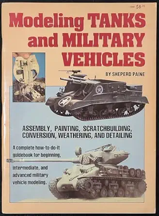 modeling tanks and military vehicles 1st edition shepard paine 0890240450, 978-0890240458