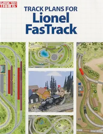 track plans for lionel fastrack 1st edition randy rehberg 0890249660, 978-0890249666