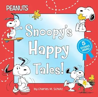 snoopys happy tales snoopy goes to school snoopy takes off shoot for the moon snoopy a best friend for snoopy