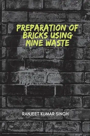 preparations of bricks using mine waste 1st edition ranjeet kumar singh 9361856472, 978-9361856471