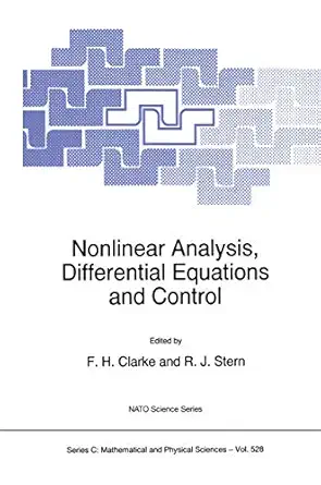nonlinear analysis differential equations and control 1st edition gert sabidussi ,f h clarke ,r j stern