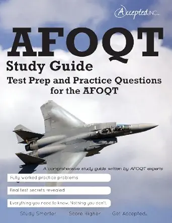 afoqt study guide test prep and practice test questions for the afoqt 1st edition accepted inc 0989818896,