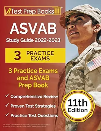 asvab study guide 2022 2023 3 practice exams and asvab prep book 1st edition joshua rueda 1637753241,