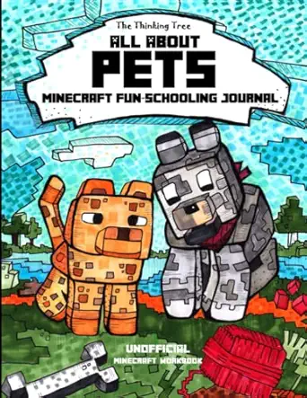 all about pets minecraft fun schooling journal includes math spelling reading science history research
