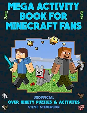 mega activity book for minecraft fans 1st edition steve stevenson 1978363672, 978-1978363670