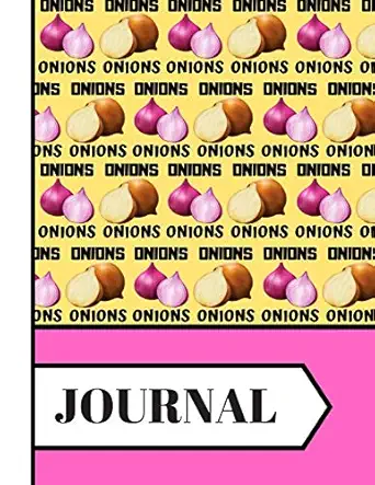 journal lovely bold onion pattern print novelty gift onion journal for kids teens women cooks 1st edition