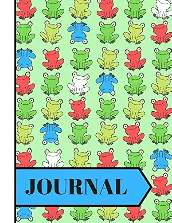 journal cute frog pattern print novelty gift frog journal for kids young teens girls students 1st edition