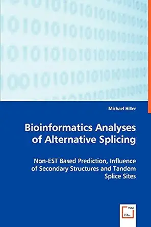 bioinformatics analyses of alternative splicing non est based prediction influence of secondary structures