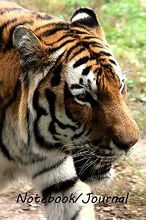 notebook/journal amur tiger #1 wildlife and inspirational notebook/journal a 128 lined pages in a 6x9 inch