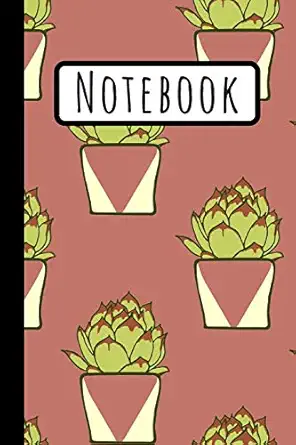 notebook cactus notebook ideal to track gardening notes / presents for cactus lovers / 1st edition wild