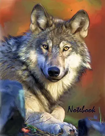 notebook large wolf design composition notebook 1st edition my journal ,othen donald dale cummings