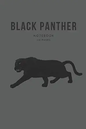 black panther notebook 110 pages black panther gifts for men and women lined notebook/journal 1st edition