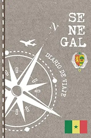 senegal diario de viaje libro de registro de viajes cuaderno de recuerdos de actividades en vacaciones para