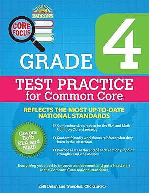 core focus grade 4 test practice for common core 1st edition kelli dolan ,shephali chokshi fox 1438005156,