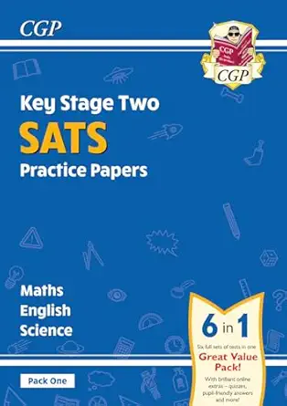 new ks2 complete sats practice papers pack science maths and english pack 1 1st edition cgp books 1789081254,